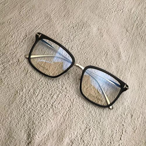 深圳眼镜工厂新款tf0831方框钛架光学架 男女款潮流近视平光镜